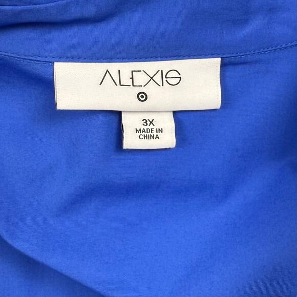 Blue Button-Up Midi Dress - Picture 3 of 15